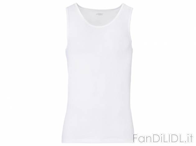 Canotta da uomo Livergy, prezzo 3.99 &#8364; 
Misure: M-XL 
- 
Con cotone biologico
Taglie ...