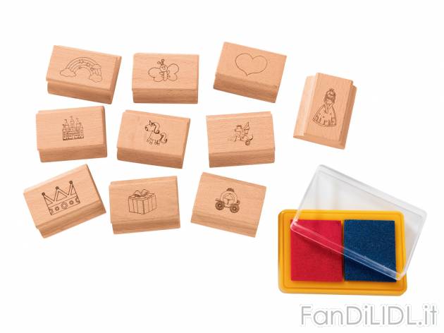 Set timbri , prezzo 4.99 &#8364; per Alla confezione 
- 10 timbri con tampone
- ...