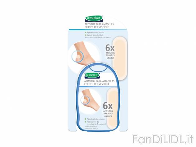 Cerotti per vesciche Sensiplast, prezzo 1.99 €  
6 pezzi
Caratteristiche