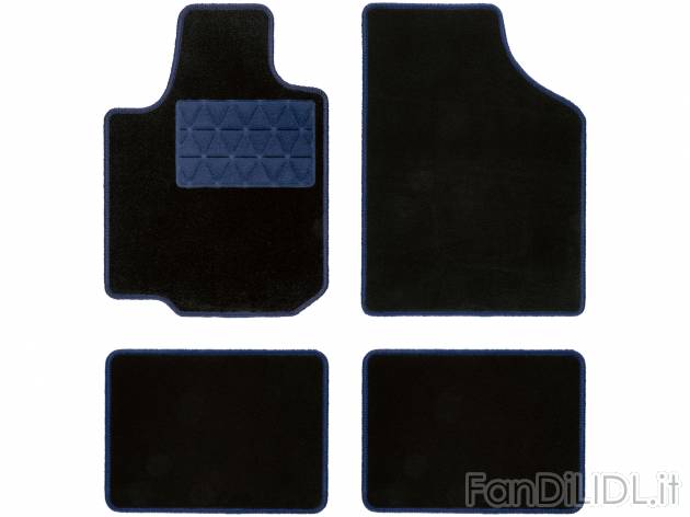 Set tappetini auto Ultimate Speed, prezzo 9.99 &#8364; 
4 pezzi 
- Antiscivolo ...