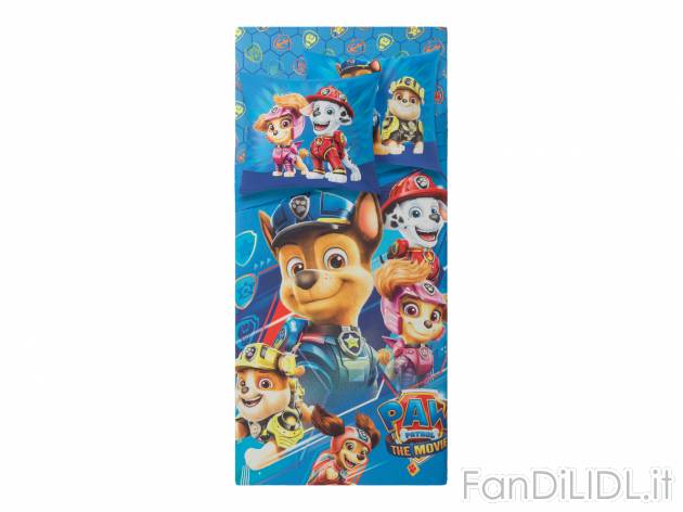Completo lenzuola singole Paw Patrol Oeko-tex-green, prezzo 14.99 € 
Federa Double-face! ...