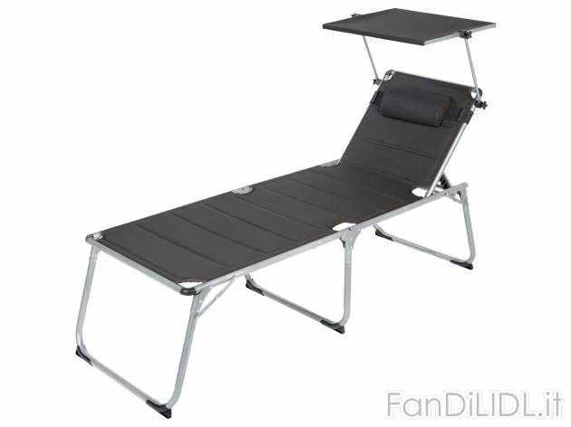Lettino sdraio XXL da giardino Livarno, prezzo 99.00 &#8364; 
- Tettuccio parasole ...