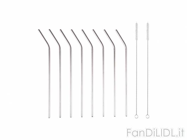 Cubetti per raffreddare o cannucce in acciaio Ernesto, prezzo 4.99 &#8364; 
Riutilizzabili! ...