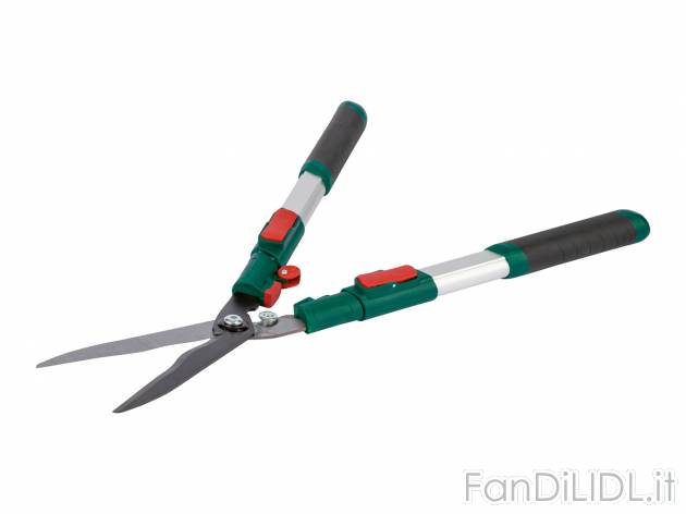 Tagliasiepi telescopico Parkside, prezzo 14.99 &#8364; 
- Impugnature antiscivolo ...
