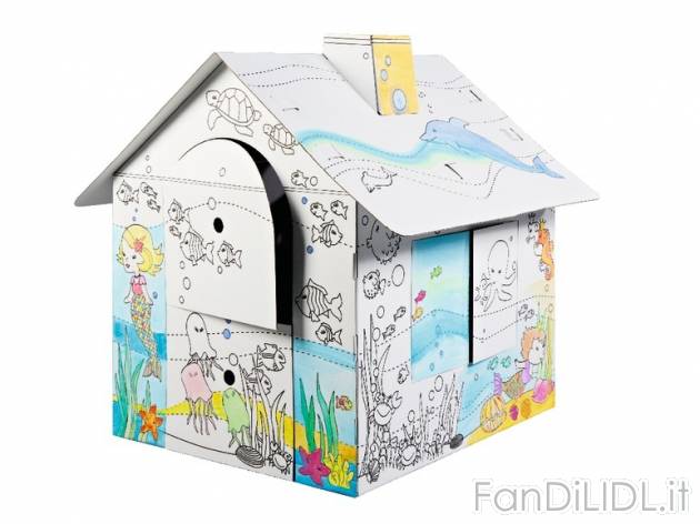 Casetta in cartone da colorare , prezzo 9,99 &#8364; per Alla confezione 
- ...