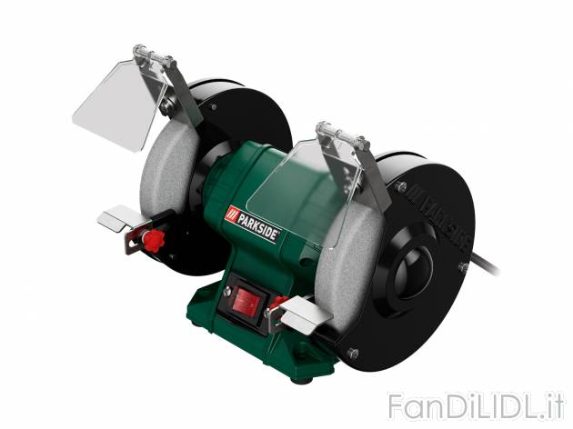 Smerigliatrice doppia Parkside, prezzo 34.99 &#8364; 
- Per levigare, affilare, ...