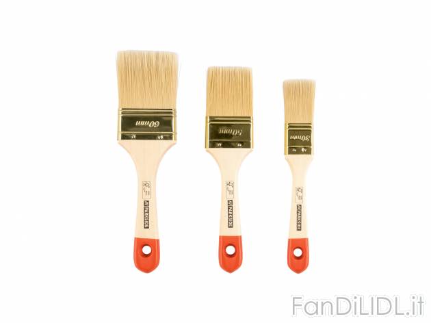 Set pennelli Parkside, prezzo 2.99 &#8364; 
3 pezzi 
- Con setole in fibra sintetica
Caratteristiche

- ...