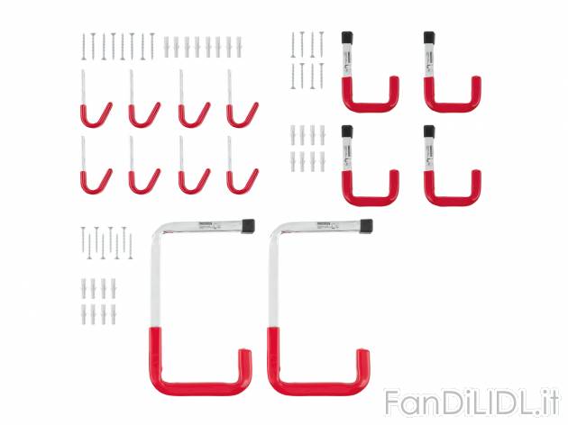 Ganci multiuso Parkside, prezzo 5.99 &#8364; 
2, 4 o 8 pezzi 
- Portata max.: ...
