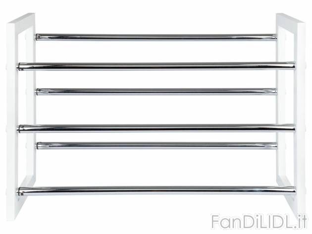 Scarpiera allungabile Livarno, prezzo 14.99 &#8364; 
- Estensibile, con telaio ...