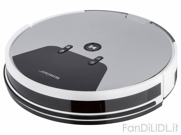 Robot aspirapolvere Silvercrest, prezzo 149.00 &#8364; 
Compatibile con l’app ...
