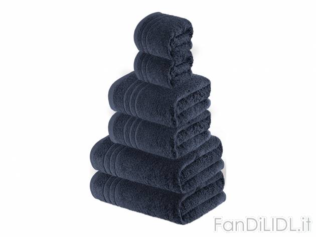 Set asciugamani Livarno, prezzo 12.99 &#8364; 
6 pezzi 
- 2 teli doccia 65 x ...