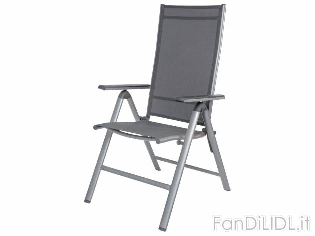 Sedia pieghevole da giardino Livarno, prezzo 49.00 &#8364; 
- Schienale regolabile ...