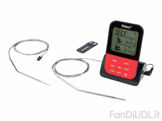 Termometro per barbecue con doppia sonda Mebus, prezzo 24.99 &#8364; 
- Intervallo ...