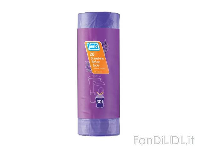 Sacchi spazzatura , prezzo 1.49 EUR 
Sacchi spazzatura 
- Profumati alla lavanda ...