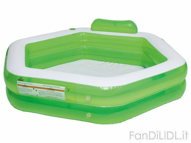 Piscina gonfiabile Crivit, prezzo 29.99 € 
- Con portabevande e poggiatesta integrati
- ...