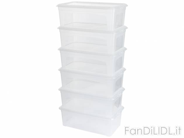 Box multiuso Livarno, prezzo 9.99 &#8364; 
3 o 6 pezzi 
- 6 pezzi
- Capacit&agrave; ...