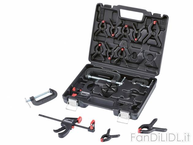 Set morsetti rapidi Parkside, prezzo 11.99 &#8364; 
16 pezzi 
- Per tendere, ...