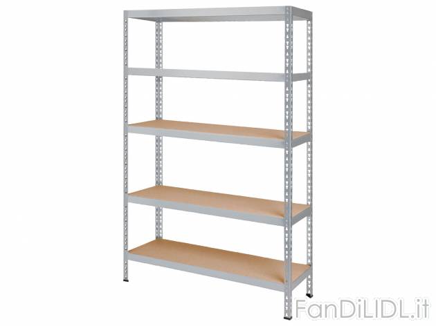 Scaffale in metallo con 5 ripiani Parkside, prezzo 39.99 &#8364; 
- Mensole ...