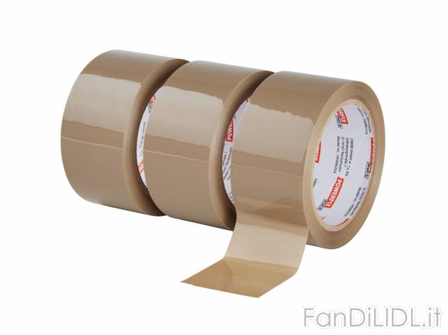 Nastro da pacchi , prezzo 2.99 &#8364; per Alla confezione 
-  66m x 50mm
-  3 pezzi