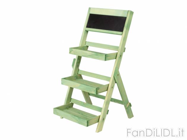 Scaffale in legno per fiori e piante Livarno, prezzo 19.99 &#8364; 
- Per ambienti ...