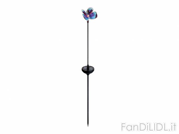 Lampada LED a energia solare Farfalla Livarno, prezzo 3.99 &#8364; 
- Si accende ...