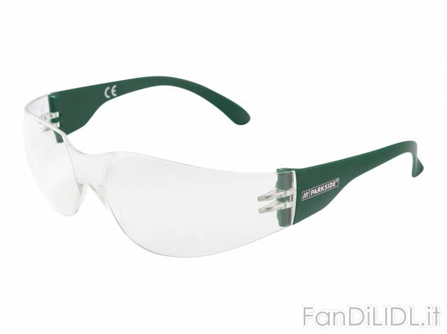 Occhiali protettivi Parkside, prezzo 2.29 &#8364; 
- Con lenti in plastica
Caratteristiche

- ...