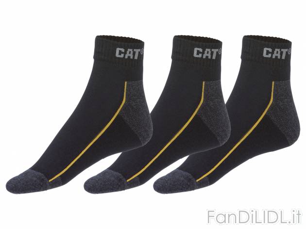Calze corte da lavoro per uomo Cat, prezzo 5.99 &#8364; 
3 paia - Misure: 39-50
Taglie ...
