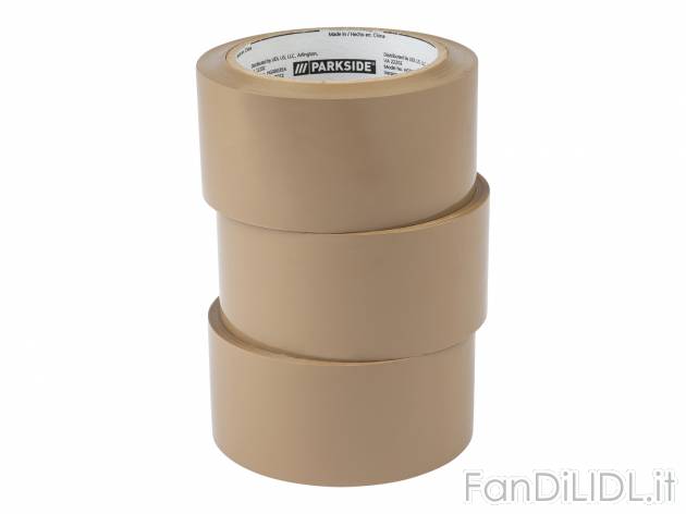 Nastro da pacchi Parkside, prezzo 3.49 &#8364; 
3 pezzi 
- 66 m x 5 cm
Caratteristiche
 ...