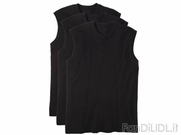 Canotta da uomo, 3 pezzi Livergy, prezzo 7,99 &#8364; per Alla confezione 
- ...