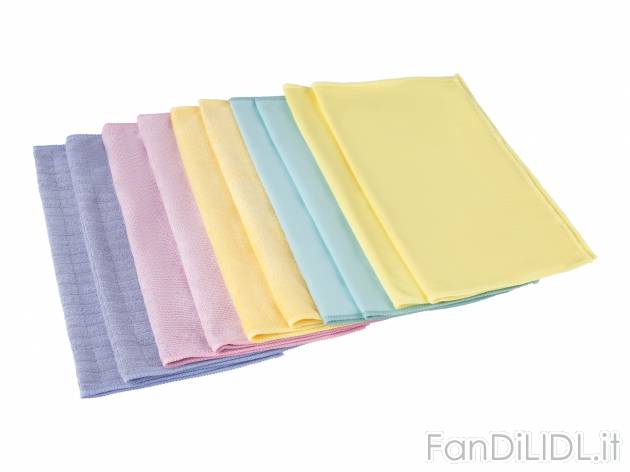 Panni in microfibra AquaPur, prezzo 5.99 &#8364; 
10 pezzi 
- Ogni superficie ...