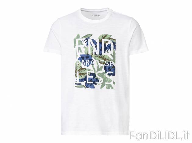 T-shirt da uomo Livergy, prezzo 4.99 &#8364; 
Misure: S-XL 
- Puro cotone
Taglie ...