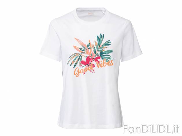 T-shirt da donna Esmara, prezzo 4.99 &#8364; 
Misure: S-L 
- Puro cotone
Taglie ...