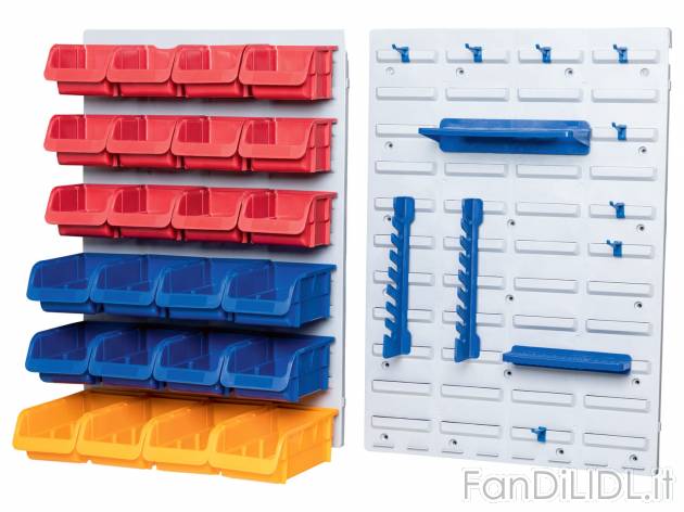 Set portaminuteria da parete Parkside, prezzo 34.99 &#8364; 
75 pezzi 
- 2 elementi ...