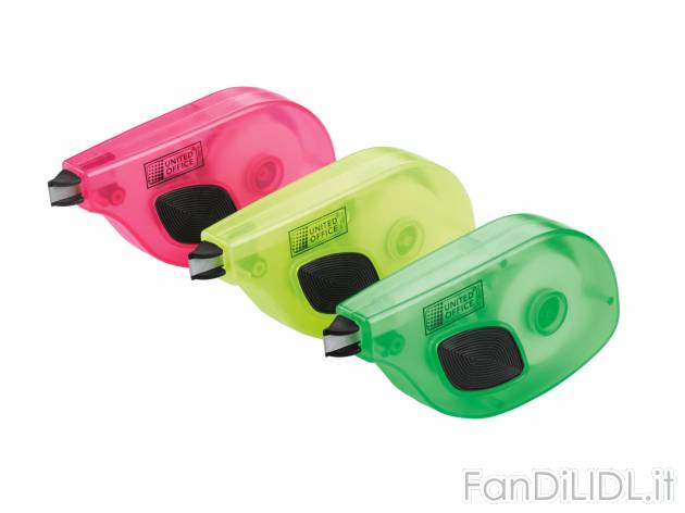 Correttore roller , prezzo 1.99 &#8364; per Alla confezione 
-  12 m x 5 mm
-  3 pezzi