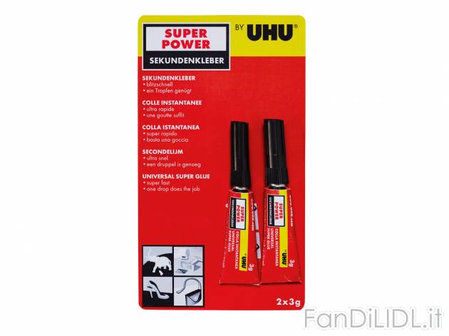 Colla o nastro adesivo , prezzo 1.99 &#8364; per Alla confezione 
- 2x3 g
- ...