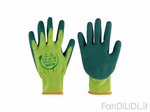 Guanti da giardinaggio Parkside, prezzo 3.99 &#8364; 
Misure: 7-10 
- Rivestimento ...