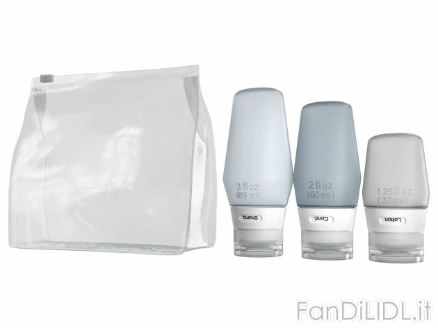 Kit da viaggio per liquidi Top-move-var, prezzo 3.99 &#8364; 
3 o 4 pezzi 
- ...