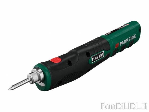 Saldatore ricaricabile Parkside, prezzo 12.99 &#8364; 
- Stazione con appoggio ...