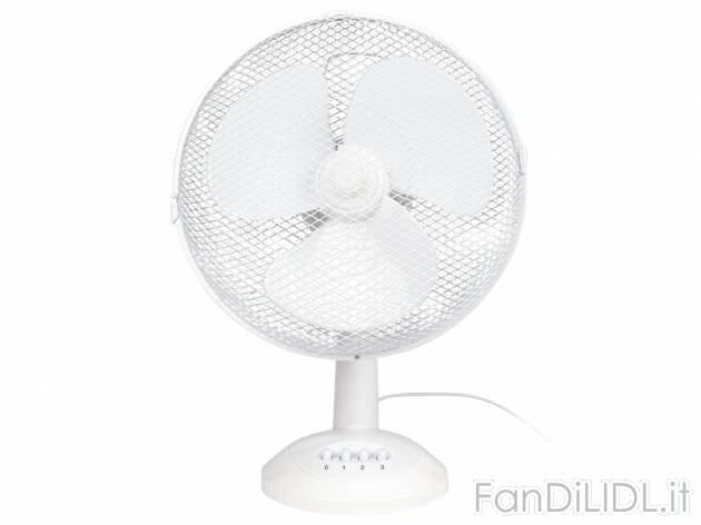 Ventilatore da tavolo Silvercrest, prezzo 19.99 &#8364; 
- Angolo di inclinazione ...