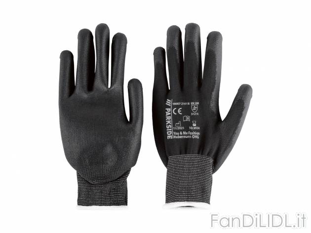 Guanti da lavoro Parkside, prezzo 2.99 &#8364; 
2 paia - Misure: 8-11 
- Con ...