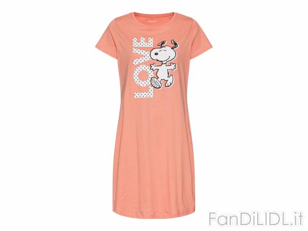 Maxi t-shirt da donna Peanuts, Pantera Rosa, Looney Tunes Oeko-tex, prezzo 7.99 ...