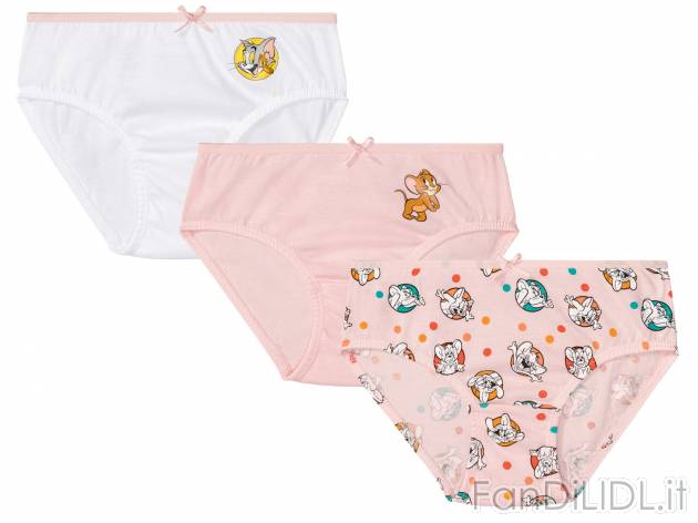 Slip da bambina Tom-and-jerry, prezzo 4.99 &#8364; 
3 pezzi - Misure: 1-6 anni ...
