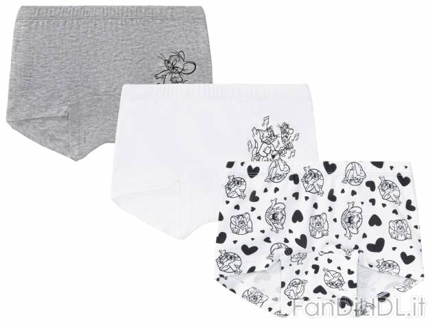 Panty da bambina Tom-and-jerry, prezzo 4.99 € 
3 pezzi - Misure: 1-6 anni
Taglie ...