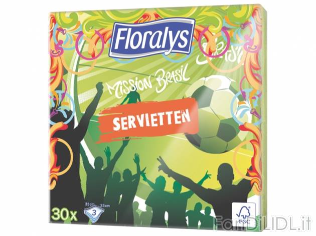 Tovaglioli con fantasie a tema , prezzo 0,99 &#8364; per 30 pezzi confezione