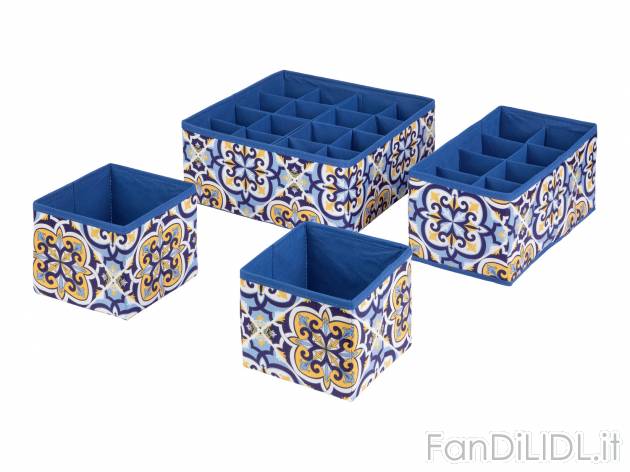 Organizer per cassetti Livarno, prezzo 9.99 &#8364; 
4 pezzi 
- Pieghevole e ...