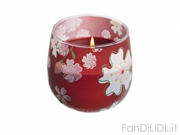Candela profumata in bicchiere Melinera, prezzo 1,49 &#8364; per Alla confezione