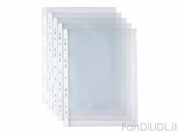 Buste trasparenti A4 United Office, prezzo 3.99 &#8364; 
100 pezzi 
- Lucide
Caratteristiche
 ...
