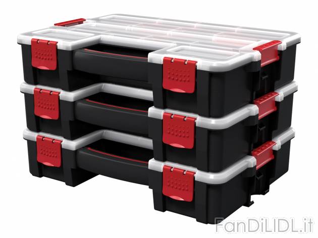 Valigetta portaminuteria Parkside, prezzo 14.99 &#8364; 
- Contenitori utilizzabili ...
