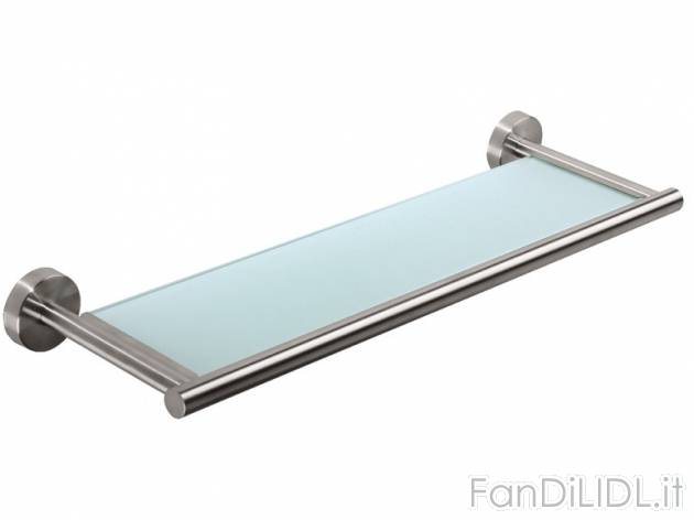 Mensola con ripiano in vetro Miomare, prezzo 14,99 &#8364; per Alla confezione ...