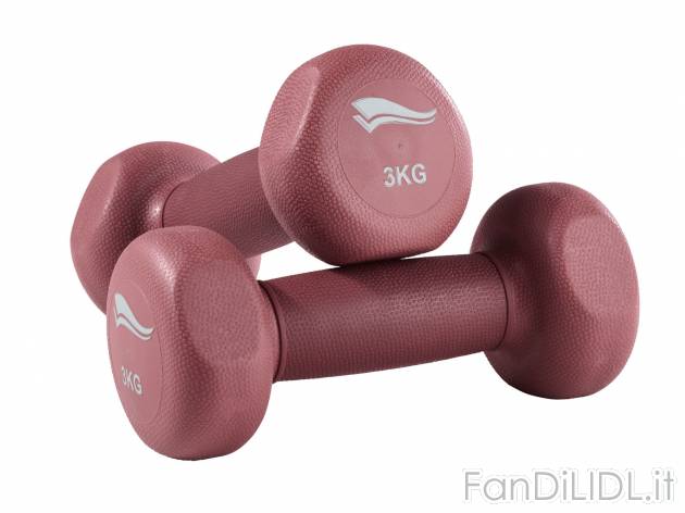 Manubri PVC 2x3 kg, per lui e per lei , prezzo 10.99 &#8364; per Alla confezione